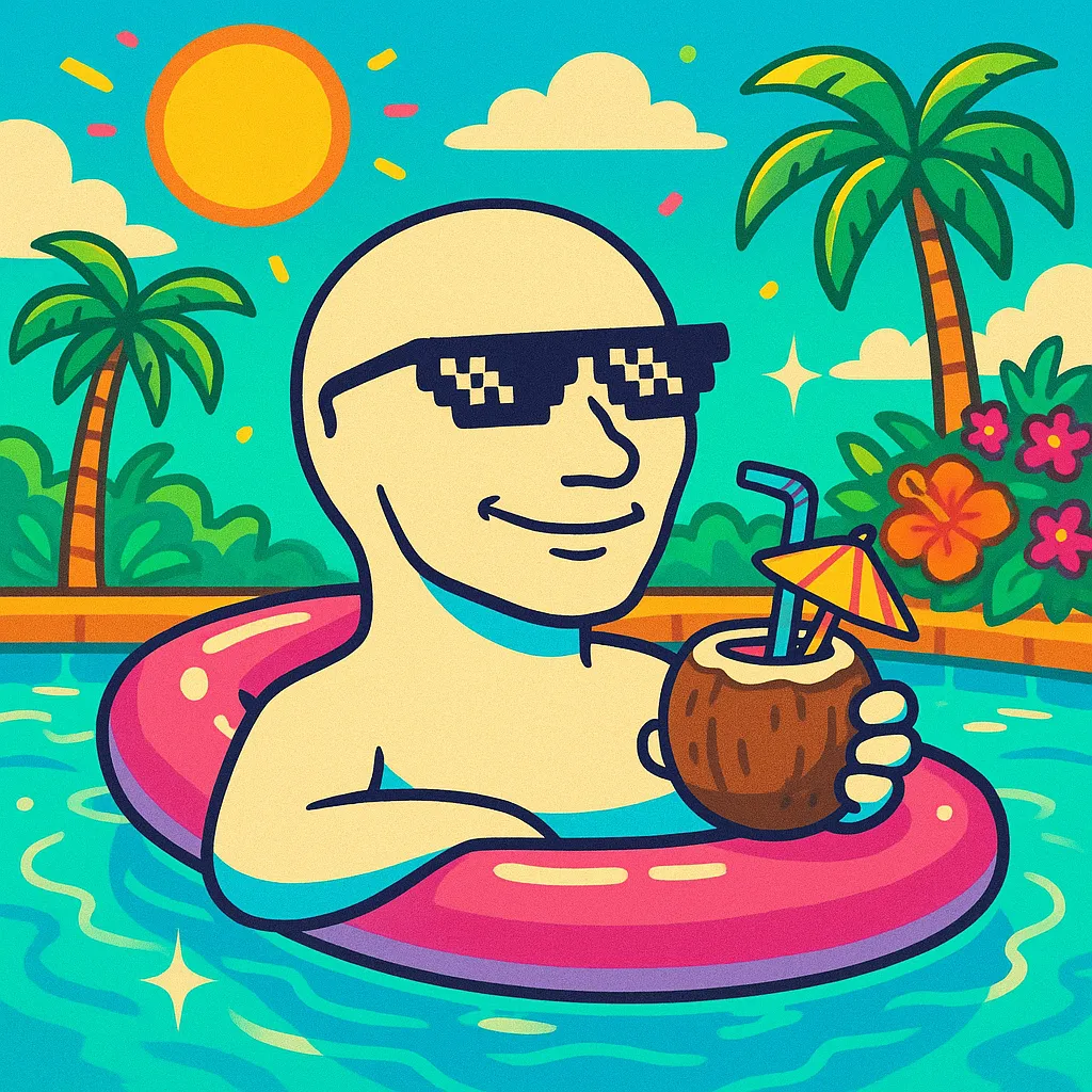 Summer Wojak — Pool Float